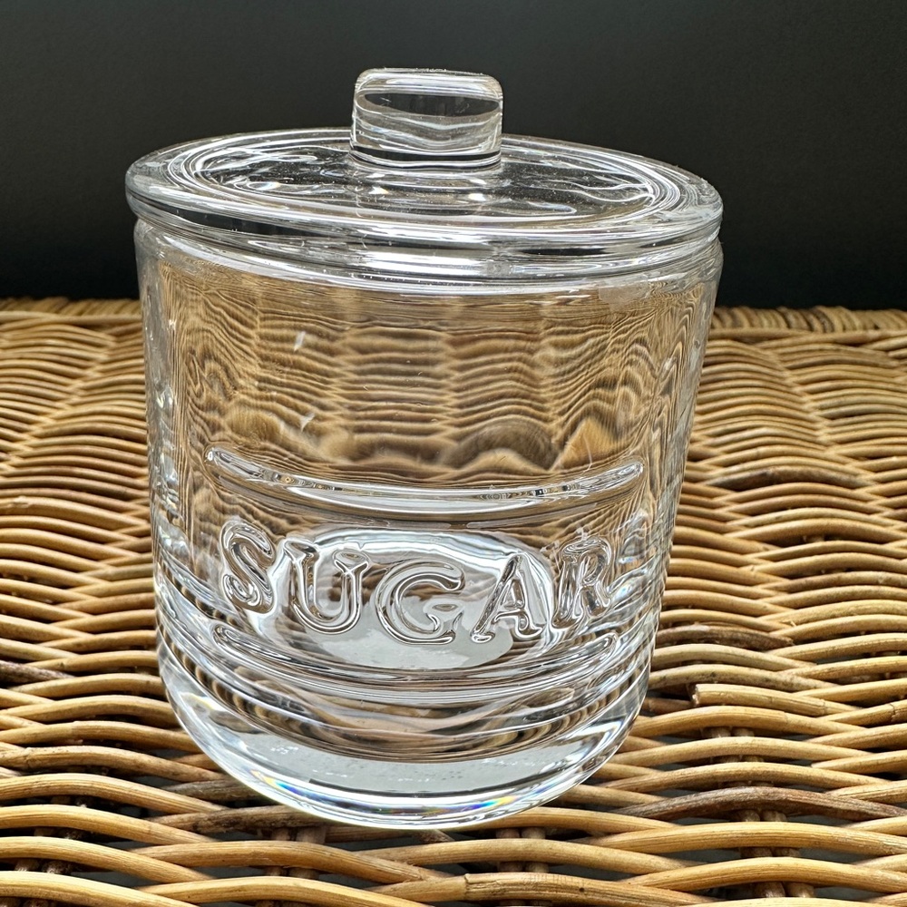 Hearth & Hand Clear Glass Sugar Canister with Lid